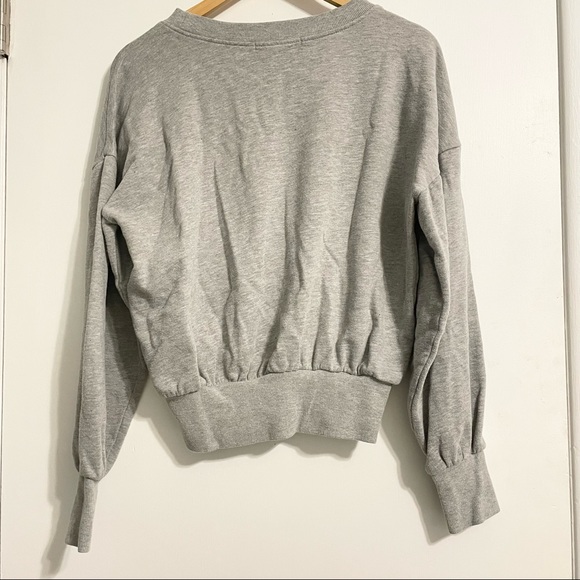 Sweatshirt with puff sleeves - Picture 2 of 5